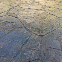 Organic patterned stamped concrete