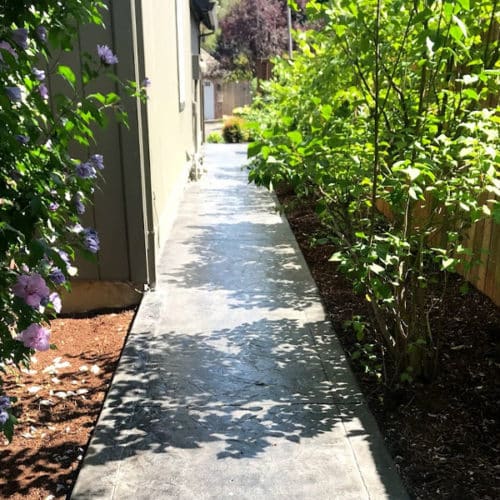 Concrete walkway